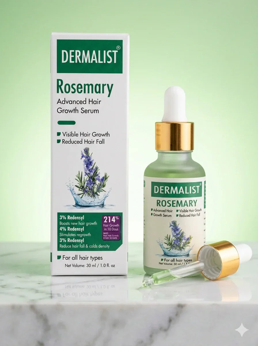 Dermalist Rosemary Hair Growth Non-Greasy Scalp Serum for Men & Women – 30 ml