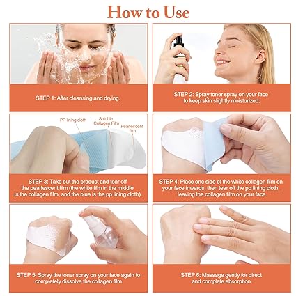 ⭐BUY 1 GET 1 FREE ⭐ Collagen dissolving Mask for Korean glass skin - Anti Ageing