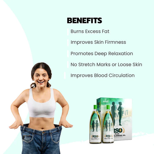 RSO Plus- Rare Slimming Oil Combo- Ayurvedic Slimming Oil- Massage Oil To Burn Excess Fat