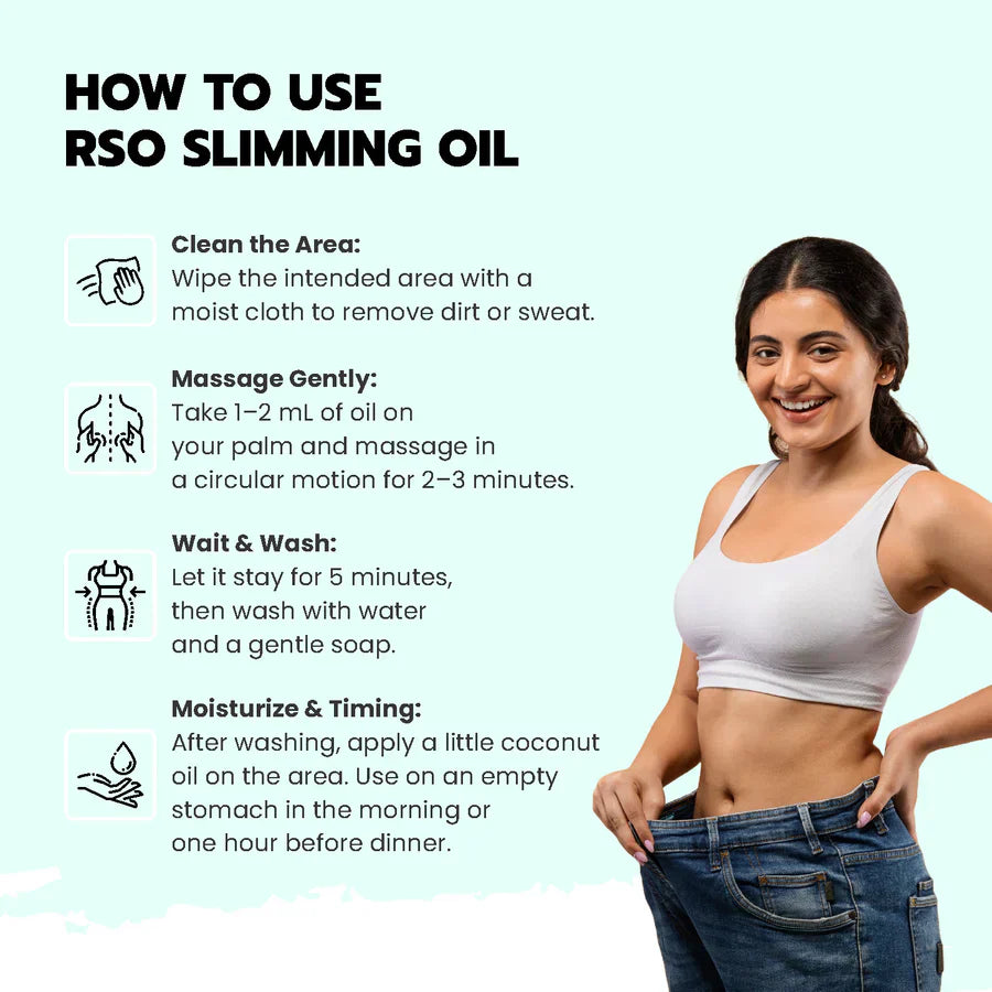 RSO Plus- Rare Slimming Oil Combo- Ayurvedic Slimming Oil- Massage Oil To Burn Excess Fat